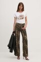 Liu Jo t-shirt bawełniany WF4178.JS923 beżowy AW24