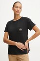 Liu Jo t-shirt bawełniany czarny WF4284.J5904