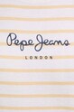 Бавовняна футболка Pepe Jeans ELBA PL505876 жовтий