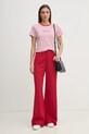 Хлопковая футболка Pepe Jeans ELBA PL505876 красный SS25