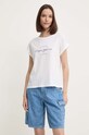 Pepe Jeans tricou din bumbac EVETTE alb PL505880