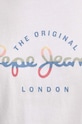 Pepe Jeans t-shirt bawełniany EVETTE PL505880 biały
