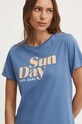 Pepe Jeans tricou din bumbac EFFIE albastru PL505886