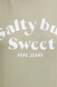Pamučna majica Pepe Jeans EFFIE zelena PL505886