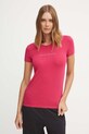 Tričko Emporio Armani Underwear nášivka ružová 163139.4F223