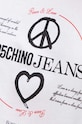 Bavlněné tričko Moschino Jeans 0707.8237 bílá