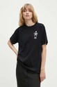 Odzież Moschino Jeans t-shirt bawełniany 0710.8237 czarny