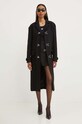 Βαμβακερό τοπ Moschino Jeans 0807.8236 μαύρο AW24