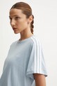adidas t-shirt bawełniany Essentials niebieski IS1568