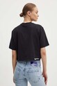 Karl Lagerfeld Jeans t-shirt bawełniany 245J1701 czarny AW24