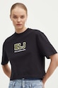 Odzież Karl Lagerfeld Jeans t-shirt bawełniany 245J1701 czarny