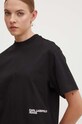 Karl Lagerfeld Jeans t-shirt bawełniany czarny 245J1705