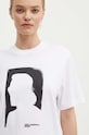 Karl Lagerfeld Jeans t-shirt bawełniany biały 245J1711