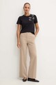 MAX&Co. tricou din bumbac 2426976011200 negru AW24
