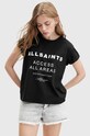 Хлопковая футболка AllSaints TOUR ANNA хлопок чёрный W071JA