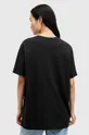 Βαμβακερό μπλουζάκι AllSaints PEPPER BF μαύρο