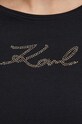 Karl Lagerfeld t-shirt 245W1700 czarny