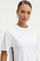 Pamučna majica Karl Lagerfeld bijela 245W1703