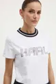 bijela Pamučna majica Karl Lagerfeld