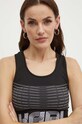 Karl Lagerfeld top czarny 245W1708
