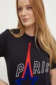 Хлопковая футболка Karl Lagerfeld чёрный 245W1730