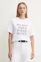 Victoria Beckham t-shirt bawełniany biały 1124JTS005732A