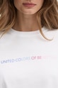United Colors of Benetton tricou din bumbac 3BL0D1081 alb