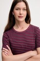 United Colors of Benetton t-shirt bawełniany fioletowy 30YSE16A0