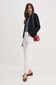 Бавовняна футболка United Colors of Benetton 30YSE16A0 темно-синій SS25