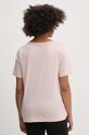 Oblečenie Bavlnené tričko United Colors of Benetton 31VKD104K ružová