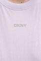 Bavlněné tričko Dkny DP4T9994 fialová