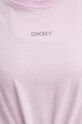 Dkny pamut póló DP4T9994 rózsaszín