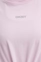 Хлопковая футболка Dkny DP4T9994 розовый