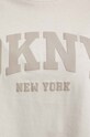 Хлопковая футболка Dkny DP4T9945 бежевый