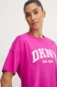 Dkny tricou din bumbac roz DP4T9945