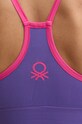 United Colors of Benetton biustonosz sportowy 189T3H00E fioletowy