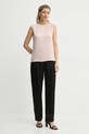 Theory top de mătase M0102539 roz AW24
