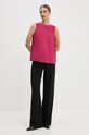 Hedvábný top Theory M0102539 růžová AW24