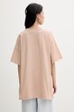 Odzież Gestuz T-shirt damski bawełniany 10909249 beżowy
