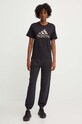 adidas tricou din bumbac IW5174 negru AW24
