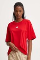 Βαμβακερό μπλουζάκι adidas Express κόκκινο IW8643