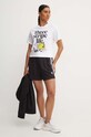 Бавовняна футболка adidas IX6455 білий AW24