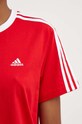 adidas pamut póló Essentials IY1699 piros