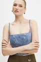 MICHAEL Michael Kors top din denim albastru MT440OFEB1