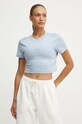 Хлопковая футболка adidas All SZN голубой IY6846