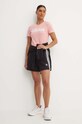 Bavlněné tričko adidas Essentials IY9190 růžová AW24