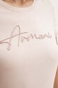 Хлопковая футболка Armani Exchange 6DYT51.YJG3Z розовый