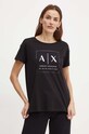 Armani Exchange t-shirt bawełniany czarny XW000063.AF10359