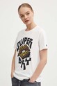 Хлопковая футболка Superdry W1011498A.71D белый AW24