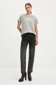 Бавовняна футболка Armani Exchange 6DYT24.YJ3RZ сірий AW24